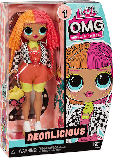 MGA Entertainment OMG Neonlicious Doll for 4+ years old+ Years 23cm