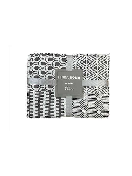 Linea Home KE172 Κουβερλί Υπέρδιπλο Microfiber Εμπριμέ 220x240cm
