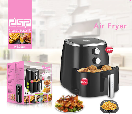 DSP Friteuză cu aer 5.5lt Negru KB2081