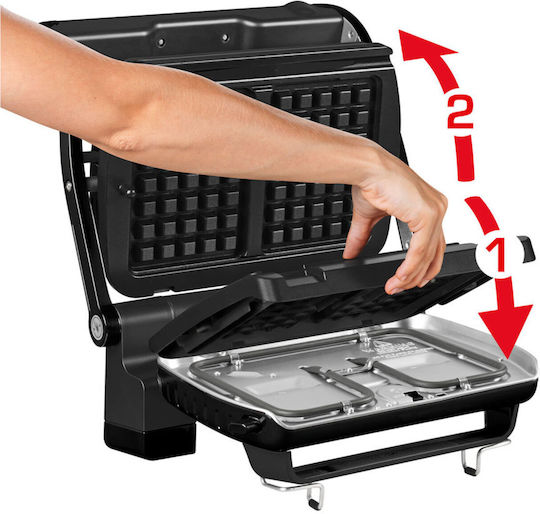 Tefal Optigrill+ Sandwichmaker Grill mit Abnehmbaren Platten 2000W Inox