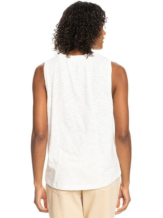 Roxy Shoreline Women's Summer Blouse Cotton Sleeveless White