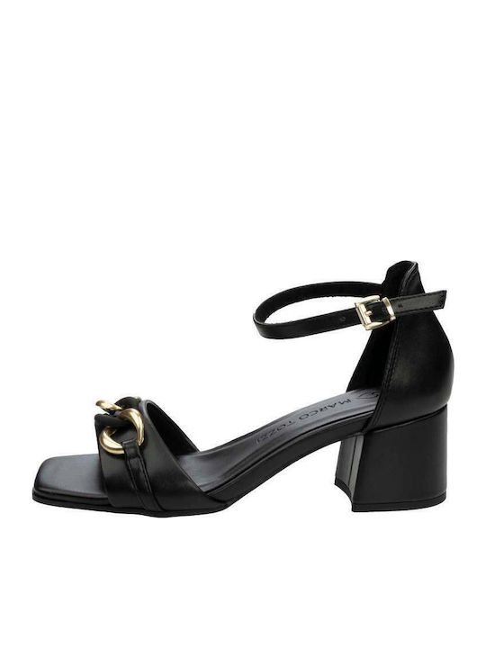 Leder Sandalen Anatomisch Black/Gold
