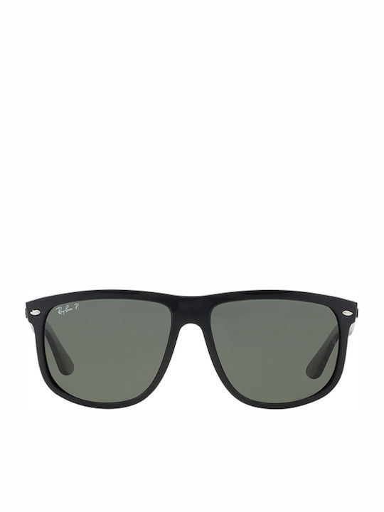 Ray Ban Boyfriend Unisex Ochelari de soare cu Negru Cadru și Verde Polarized Lentilă RB4147 601/58