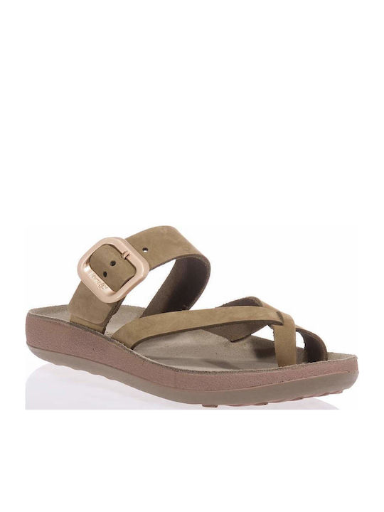 Leather Women's Flat Sandals Anatomic Olivia