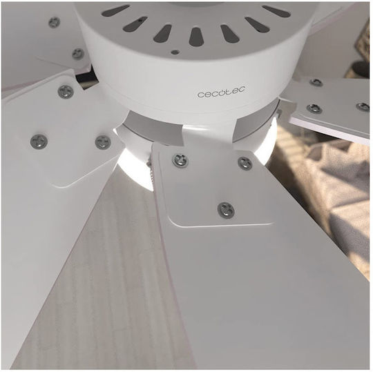 Cecotec EnergySilence 3600 Vision Deckenventilator 92cm mit Leuchte Lila / Weiß