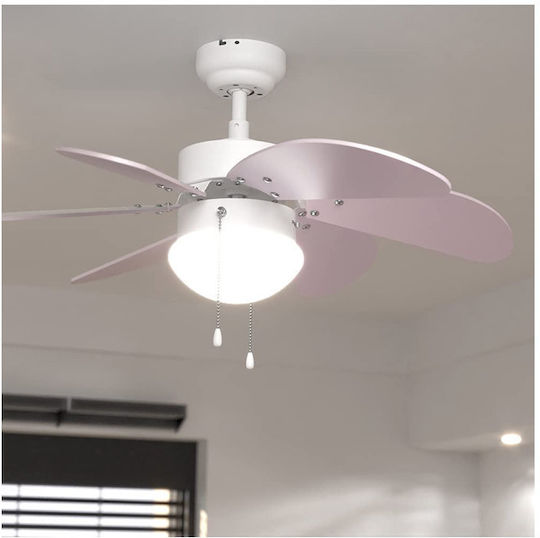 Cecotec EnergySilence 3600 Vision Deckenventilator 92cm mit Leuchte Lila / Weiß