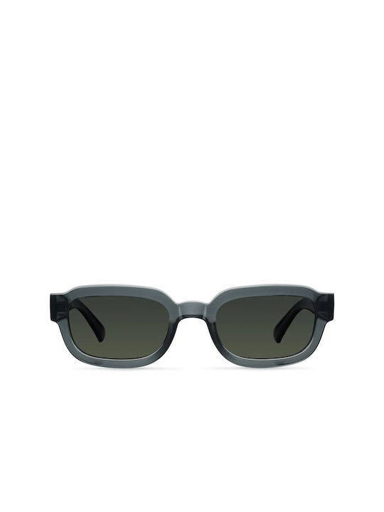 Meller Jamil Sunglasses with Fossil Olive Plastic Frame and Green Polarized Lens JA-FOSSILOLI