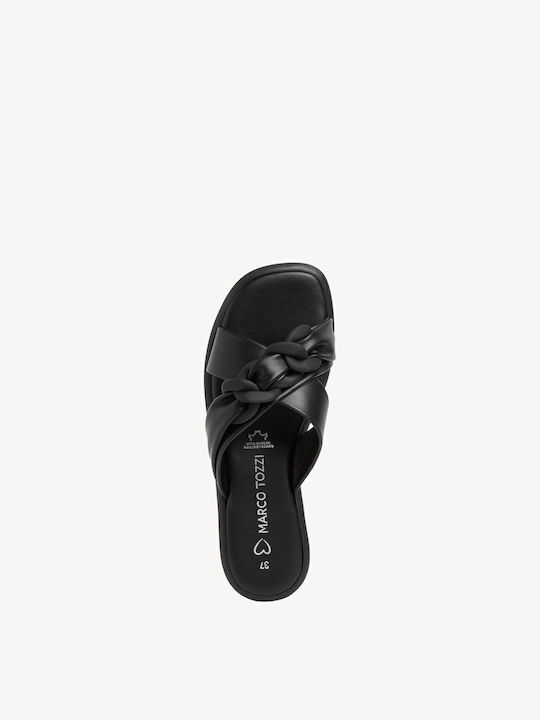 Sandale Casual Damă Din Piele Negru