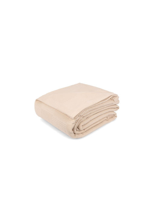 Mc Decor Blanket Nursery Swaddling Blankets Waffle Beige 100x105cm