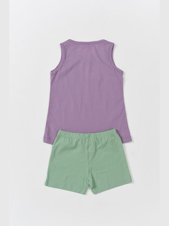 Trax Kids Set with Shorts Summer 2pcs Lilac