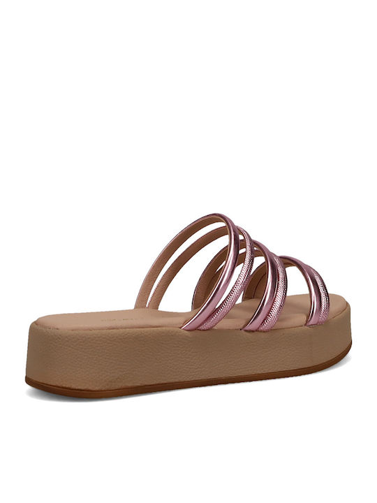 Women's Flat Sandals Flatforms in Pink Color