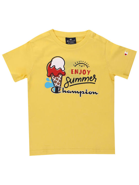 Champion Kids Set with Shorts Summer 2pcs Yellow