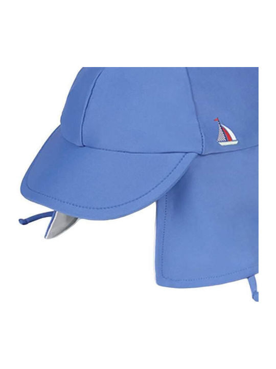 Mayoral Kids' Hat Fabric Sunscreen Light Blue