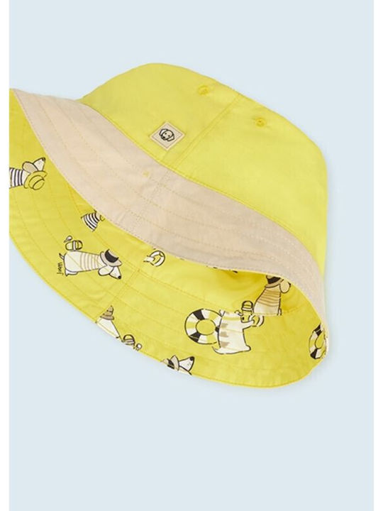 Mayoral Kids' Hat Bucket Fabric Yellow