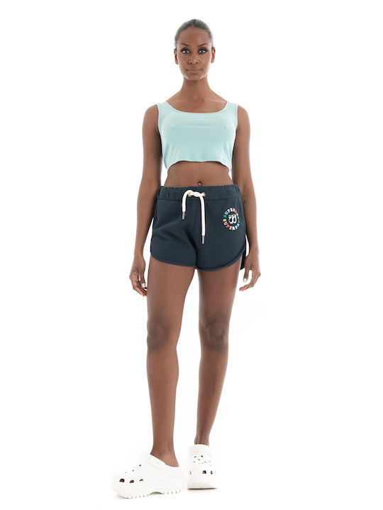 Only Damen Sommer Crop Top Baumwolle Ärmellos Light Aquamarine