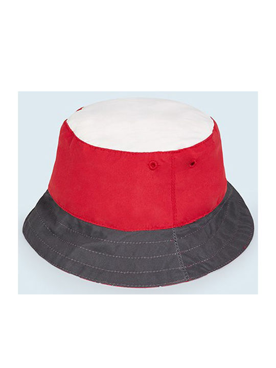 Mayoral Kids' Hat Bucket Fabric Red