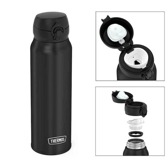 Thermos Ultralight Μπουκάλι Θερμός Ανοξείδωτο BPA Free 500ml Μαύρο με Επιστόμιο
