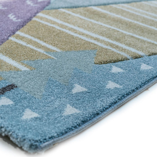 Tzikas Carpets 24192-040 Детско килимче Светлосин 133x190см Дебелина 13мм