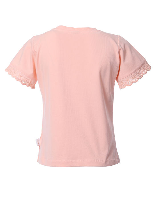 Matoufrance Kids Blouse Short Sleeve Pink