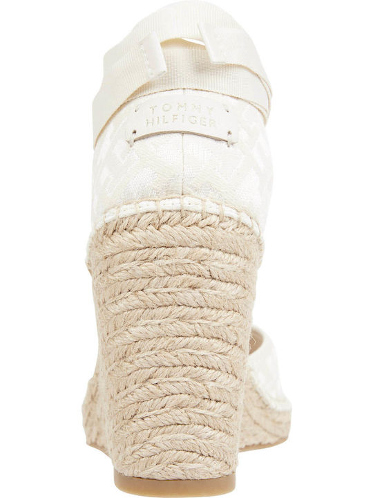 Platforme Dama Tip Espadrile Albe
