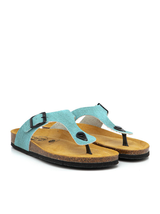 Leather Women's Flat Sandals Anatomic Mint