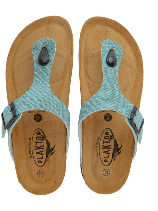 Leather Women's Flat Sandals Anatomic Mint