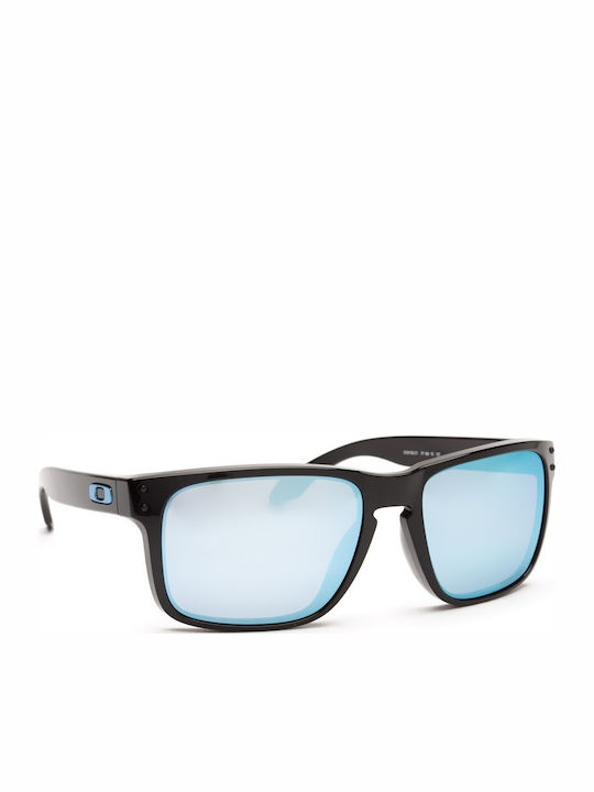 Oakley Holbrook Men's Sunglasses with Black Plastic Frame and Blue Polarized Mirror Lens OO9102-C1