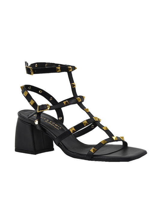 Komis & Komis Leather Women's Sandals Black