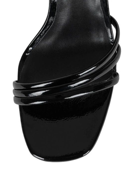 Presecco Leather Sandals Black