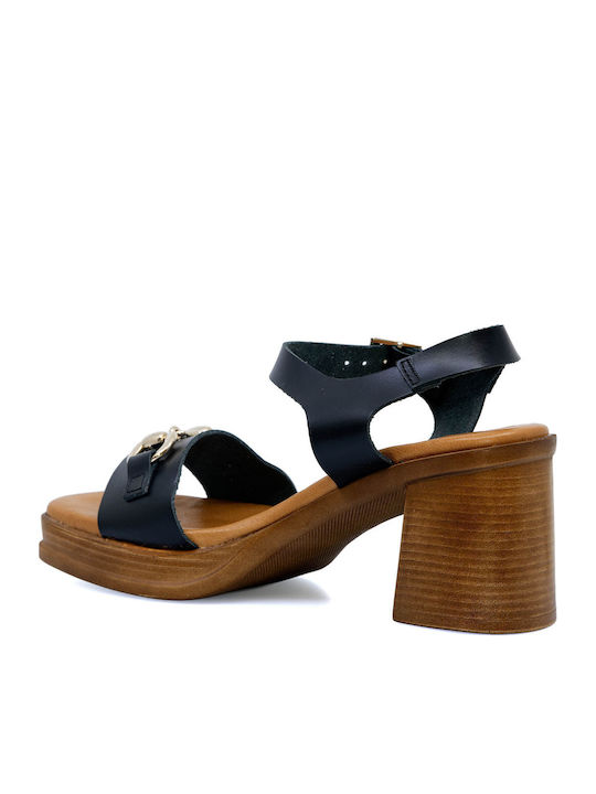 Leather Sandals Black