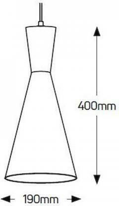 Geyer Висящо Таванно Осветително Тяло Черно 170x360см