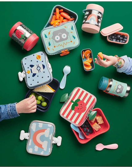 Skip Hop Rainbow Plastic Kids' Food Container 0.7lt Multicolour x x 4.5cm
