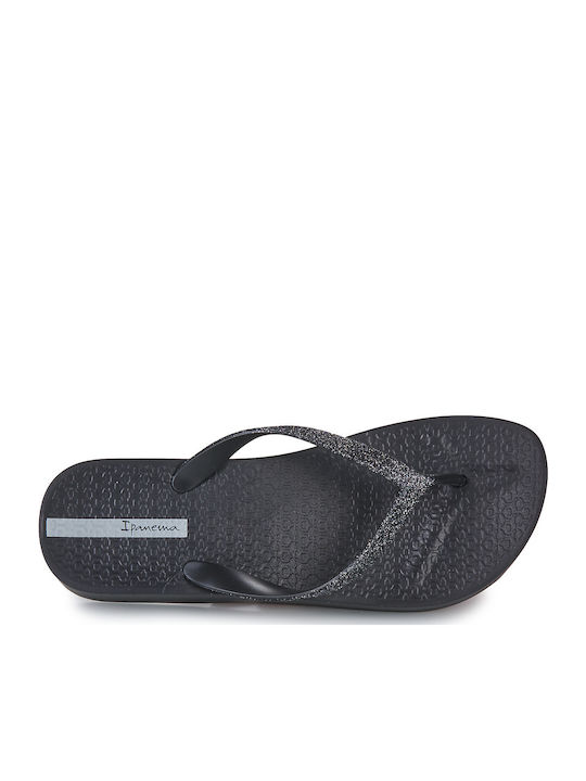 Chic Plat Flip Flops with Platform in Black Colour