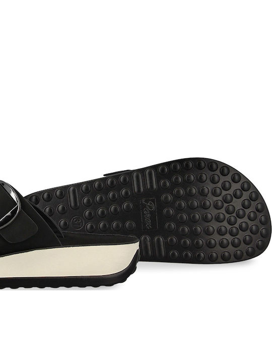 Anatomic Women's Synthetic Leather Platform Shoes Black
