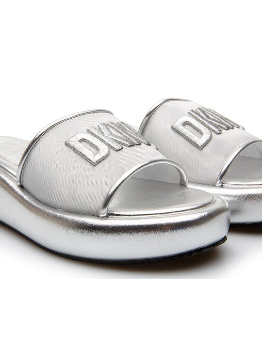 K1321021 Women's Flat Sandals Flatforms in Silver Color
