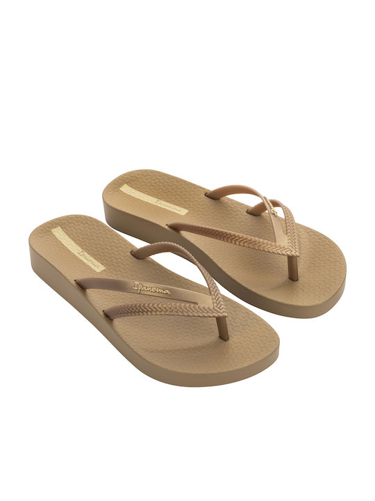 Ipanema Bossa Soft V Frauen Flip Flops in Beige Farbe