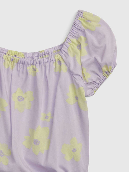 GAP Kids Blouse Short Sleeve Purple