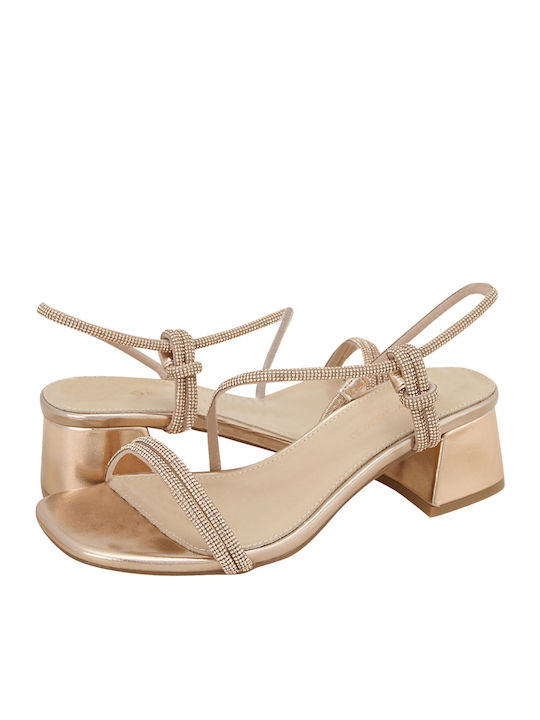 Stes Πέδιλα με Στρας rosegold