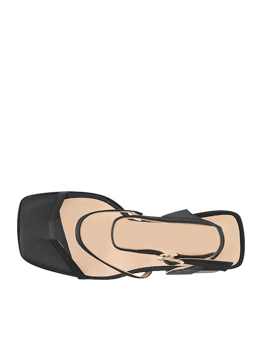 Salso Fabric Sandals Black