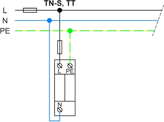 Elvhx Мълниезащитно Табло Тип T2 / T3 HSA-275/1+1 M