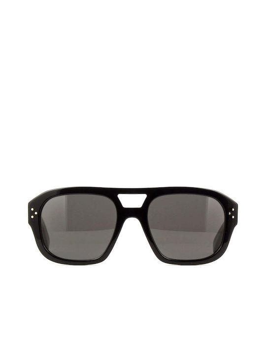 Celine Women's Sunglasses with Black Acetate Frame and Gray Lenses CL40205U 01A
