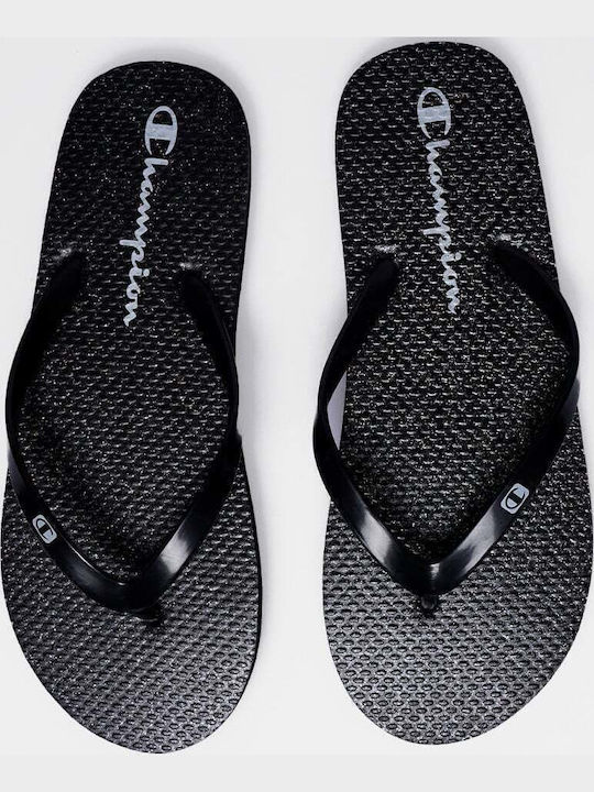 Metal Glam Frauen Flip Flops in Schwarz Farbe