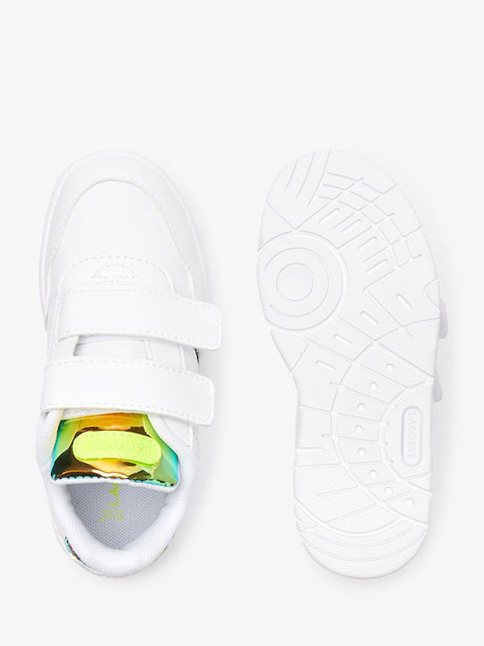 T-Clip Παιδικά Sneakers με Σκρατς Λευκά