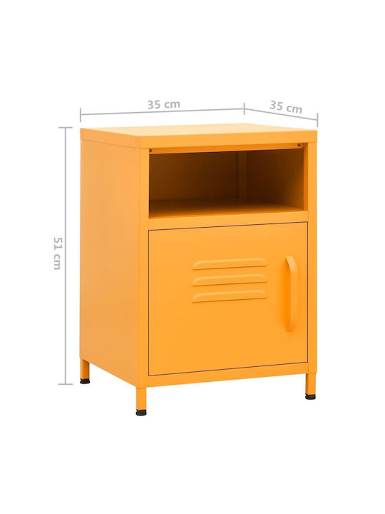 Комоди Метални Горчица 2бр 35x35x51см