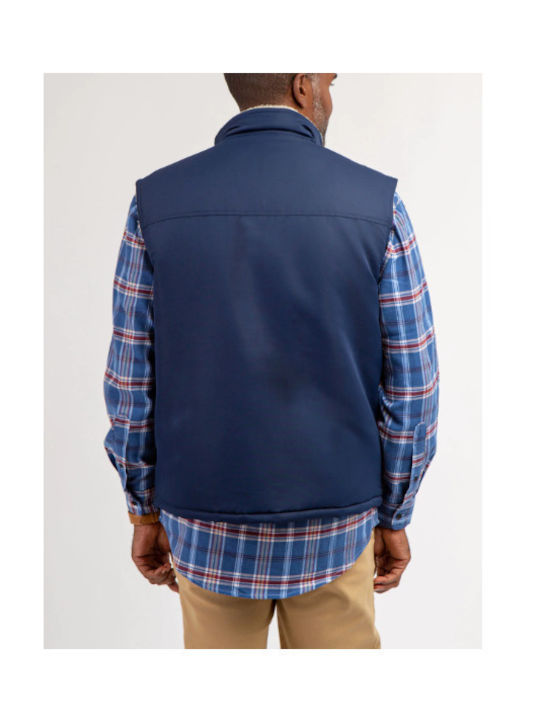 Assn Ärmellos Winter Jacke Blau
