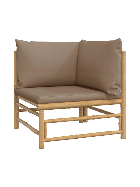 Baumsessel-Sofa Außenbereich Bamboo mit Kissen 193x69x65cm