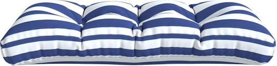 vidaXL Bamboo Blue Pallet Sofa Cushion 120x40cm