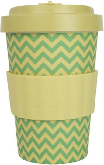 Well Waves Κούπα Μπαμπού με Καπάκι Πράσινη 400ml Well Waves Κούπα Μπαμπού με Καπάκι Πράσινη 400ml