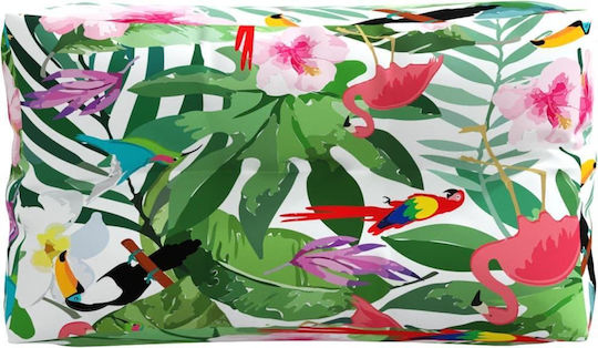 vidaXL Perna Scaunului De Grădină Cu Spătar Bambus Verde 2 Buc 70x70 Cm