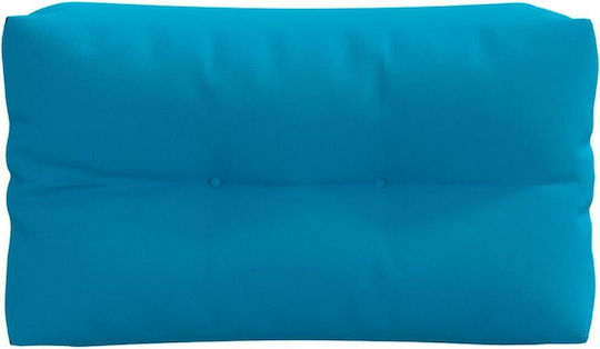vidaXL Garden Chair Cushion with Bamboo Backrest Light Blue 2 Pieces 70x70cm